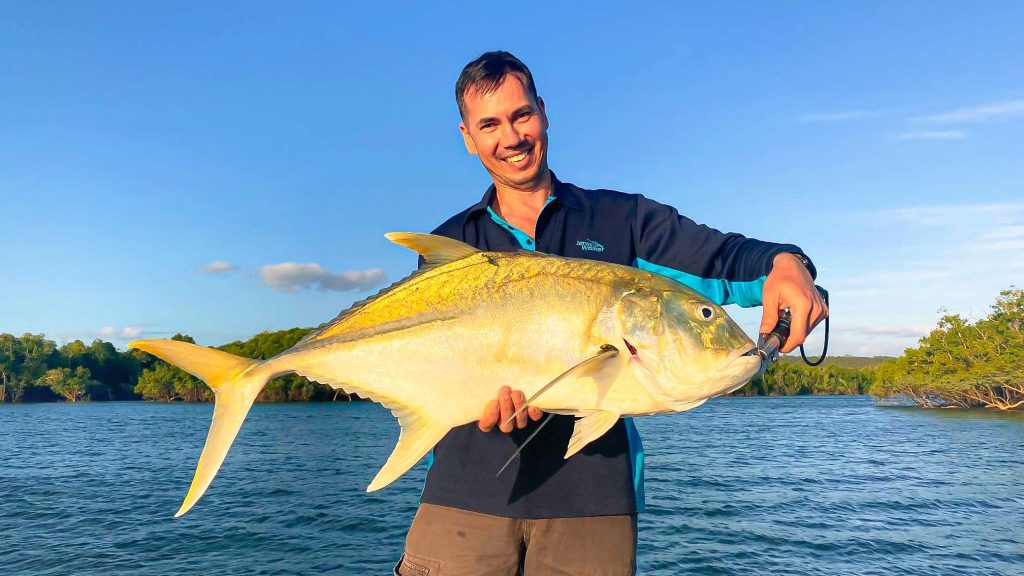 A giant Trevally fishing catch in East Arnhem Land