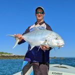 Sportsman with his fish catch NT