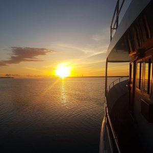 Sunset NT aboard the Iron Lady