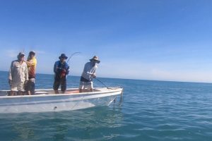 Captain Dan guiding barramundi fishermen northern territory, NT
